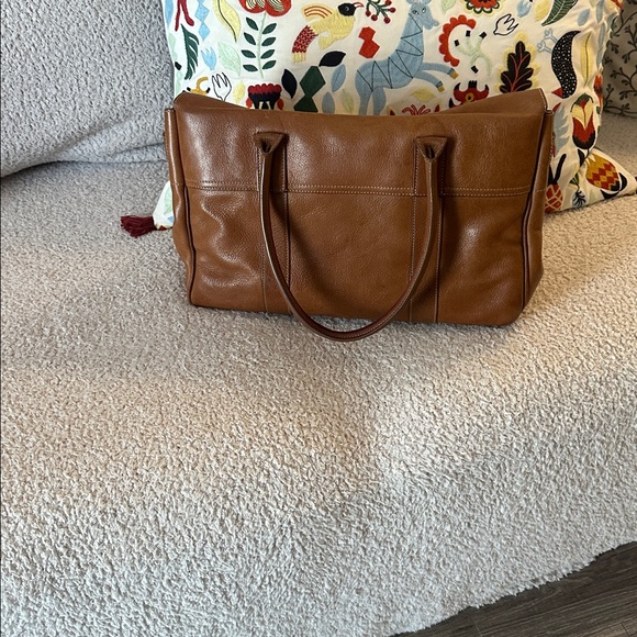 Authentic Mulberry Tan Leather Bag with Gold Accent - Picture 3 of 17